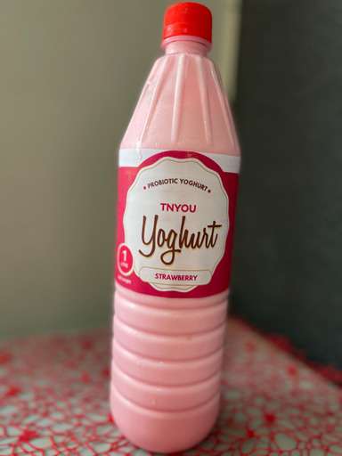 Strawberry Yoghurt TNYOU 1ltr Probiotic Yoghurt